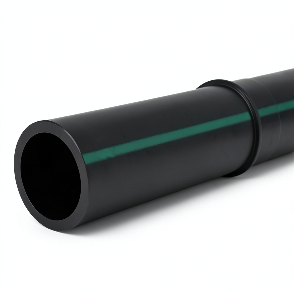 HDPE Pipe Pressure 12.5 Bar PE 80 Size 180 mm SDR 11 Black
