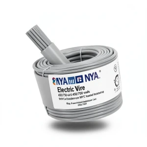 95sq mm NYA Electric Wire 450/750 volts, Stranded Copper PVC 90°C Insulation, Gray | Asharqiyah Cables Company for Industry