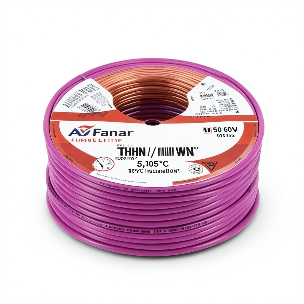 THHN/THWN Copper Cable PVC 105°C Insulation 5.26 mm² 600 Volt 500 Feet Pink | Al Fanar