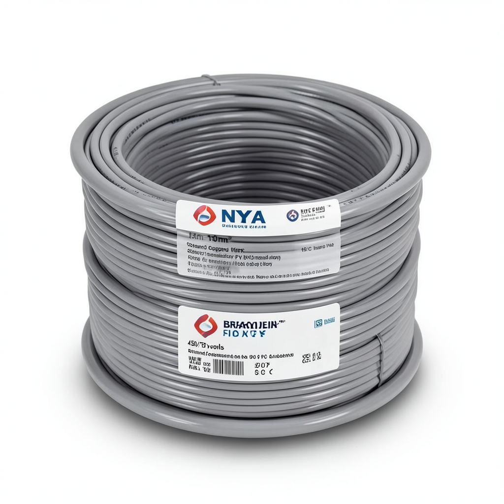 150mm² NYA Wire 450/750 volts, Stranded Copper PVC 90°C Insulation, Gray | Asharqiyah Cables Company for Industry