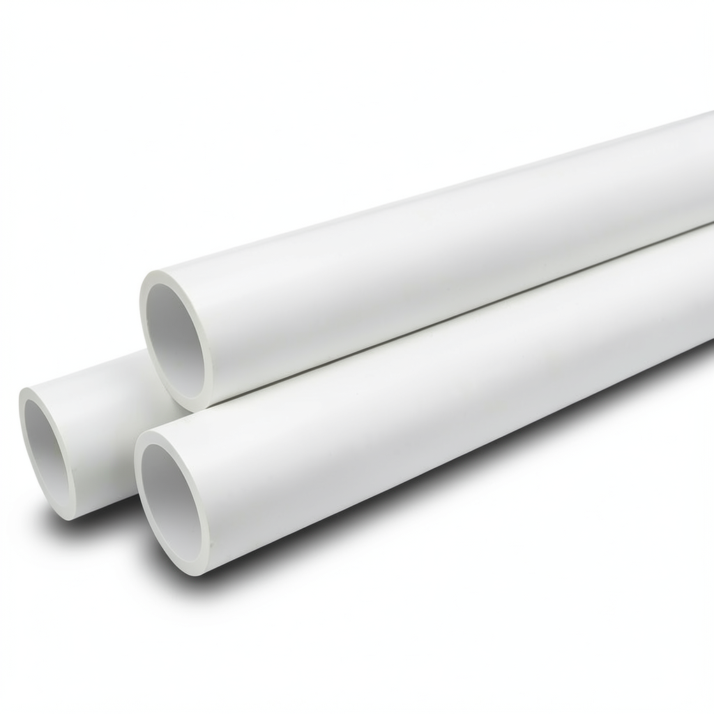 مواسير ضغط UPVC مقاس 6 إنش سمك 6.48 مم لون أبيض ضغط 11 بار