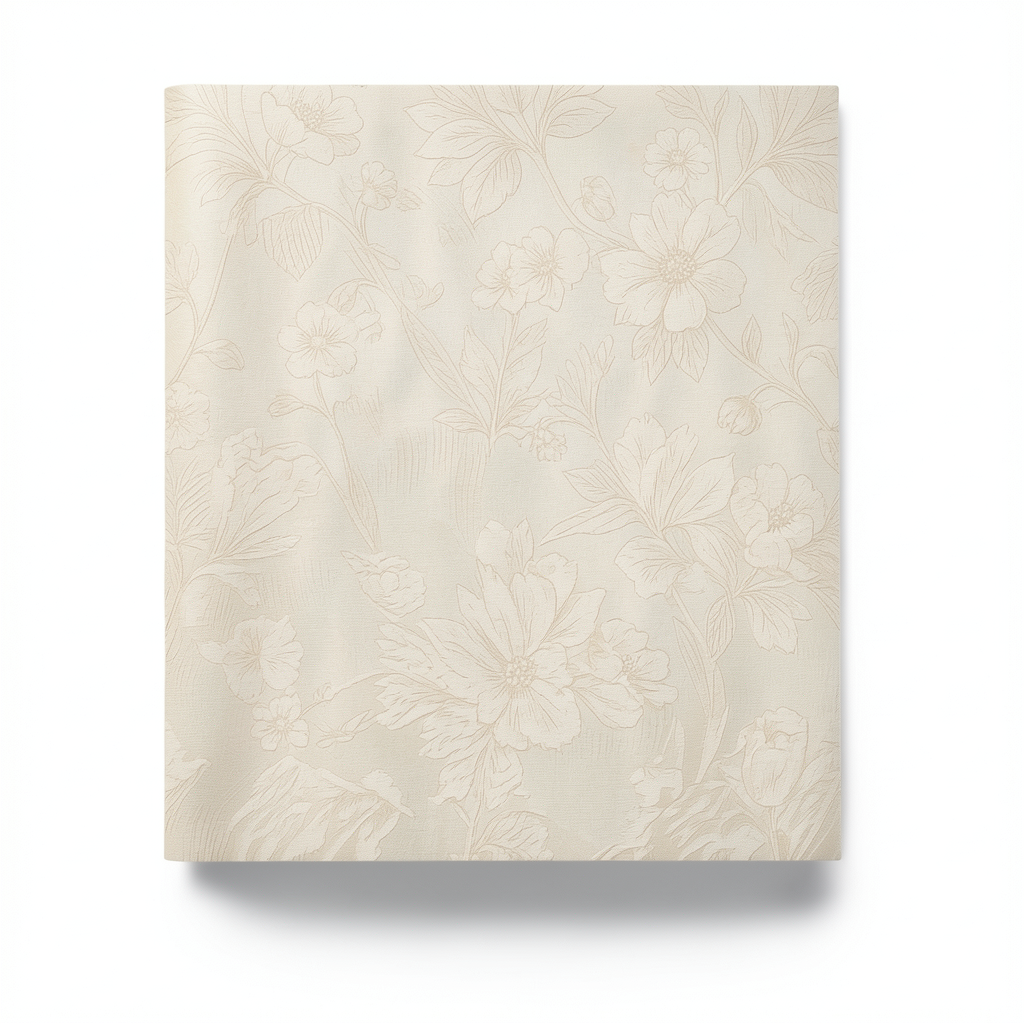 Patterned Wallpaper 10m x 0.73m Beige Color, Model 56942