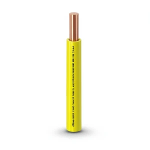 كابل نحاس THHN/THWN معزول PVC 105°C مقاس 0.82 مم² 600 فولت 250 قدم أصفر | شركة الفنار
