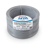 لفة سلك 2.5 مم 450/750 فولت NYA، نحاس مجدول عزل (PVC 90°C)، رمادي | شركة كابلات الشرقية للصناعة