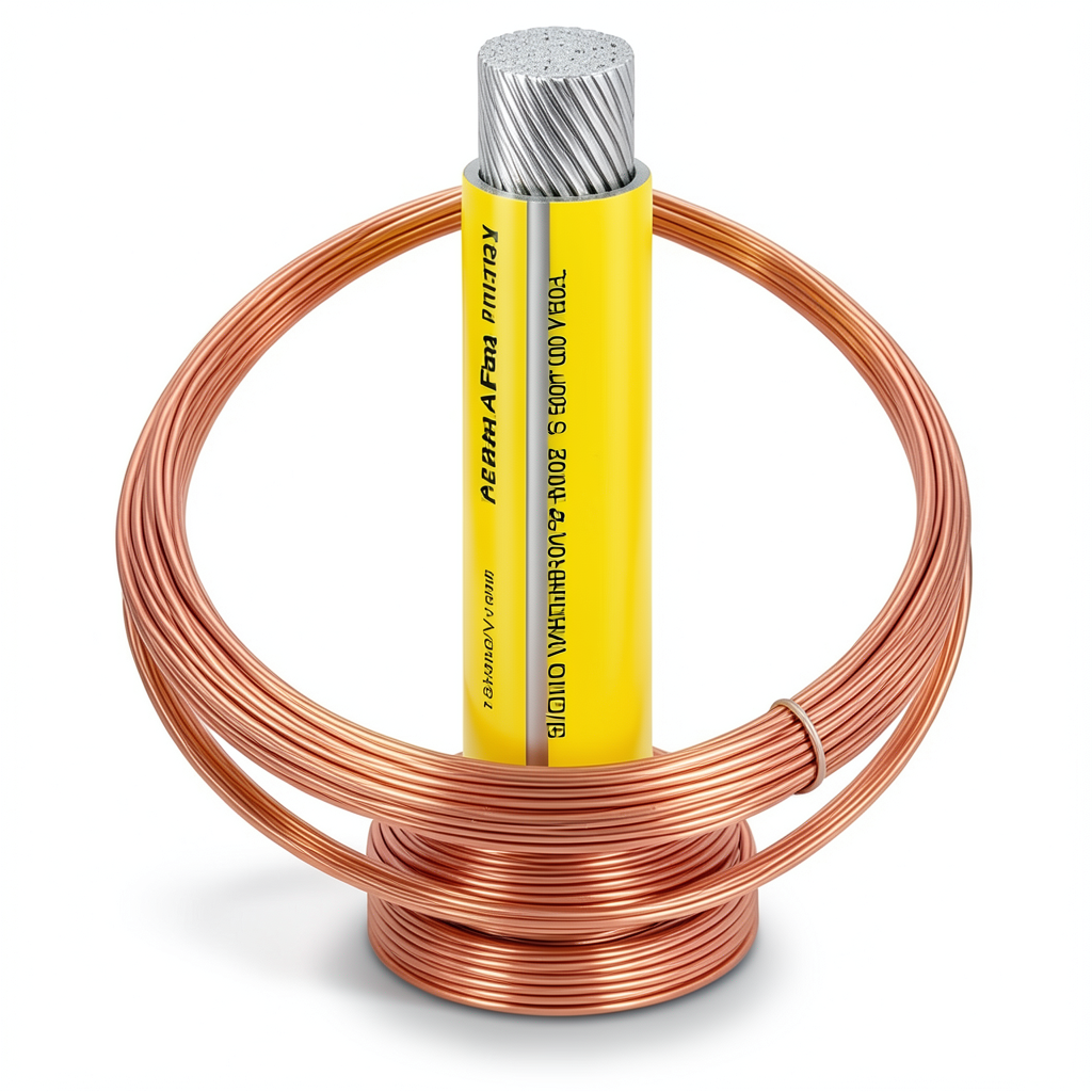 سلك نحاس شعر 50sq mm 600/1000 فولت مطلي بالقصدير، عزل PVC، لون أصفر | شركة الفنار