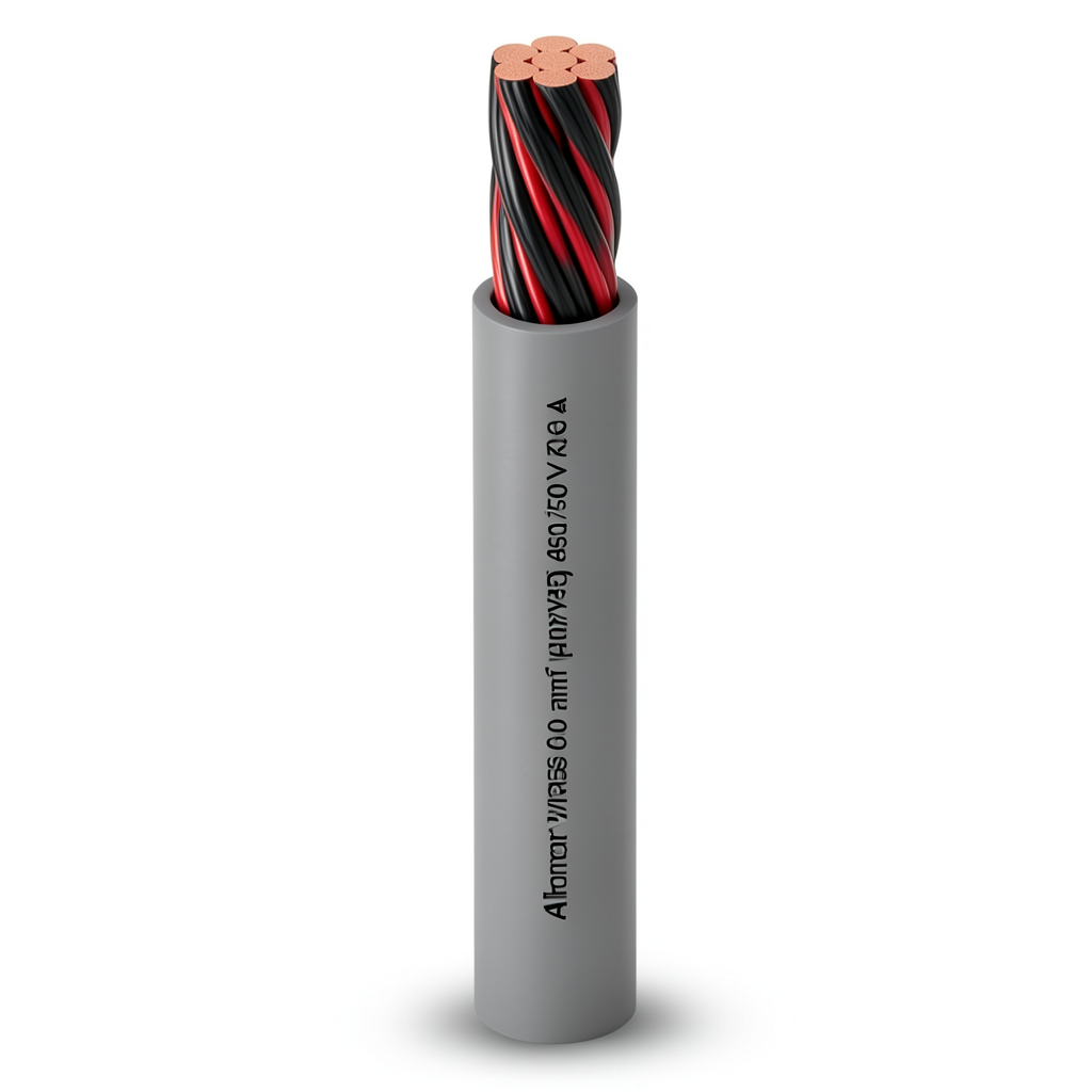 Alfanar 50 mm2 Stranded Copper Wire 450/750V PVC Insulated 1.4mm Thickness | Al Fanar