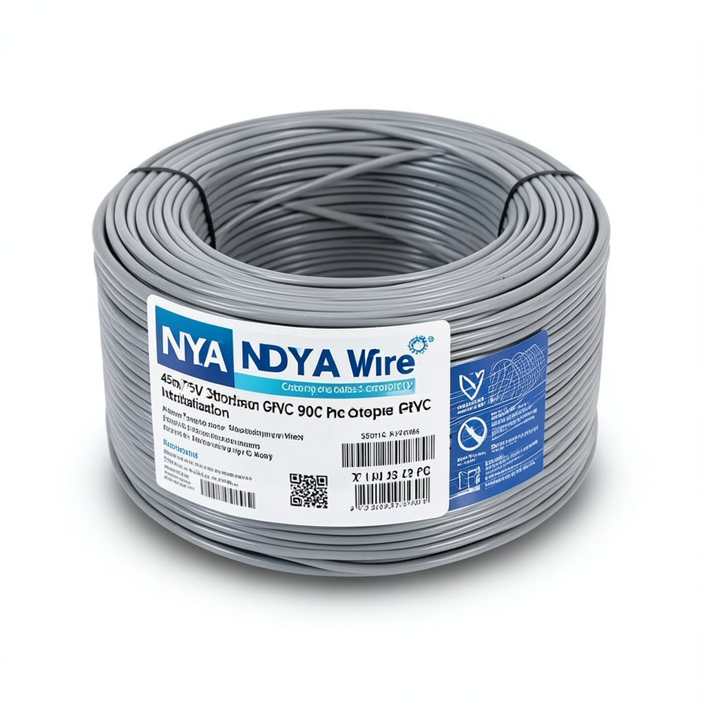 لفة سلك 35 مم NYA 450/750 فولت نحاس مجدول عزل PVC 90°C رمادي | شركة كابلات الشرقية للصناعة