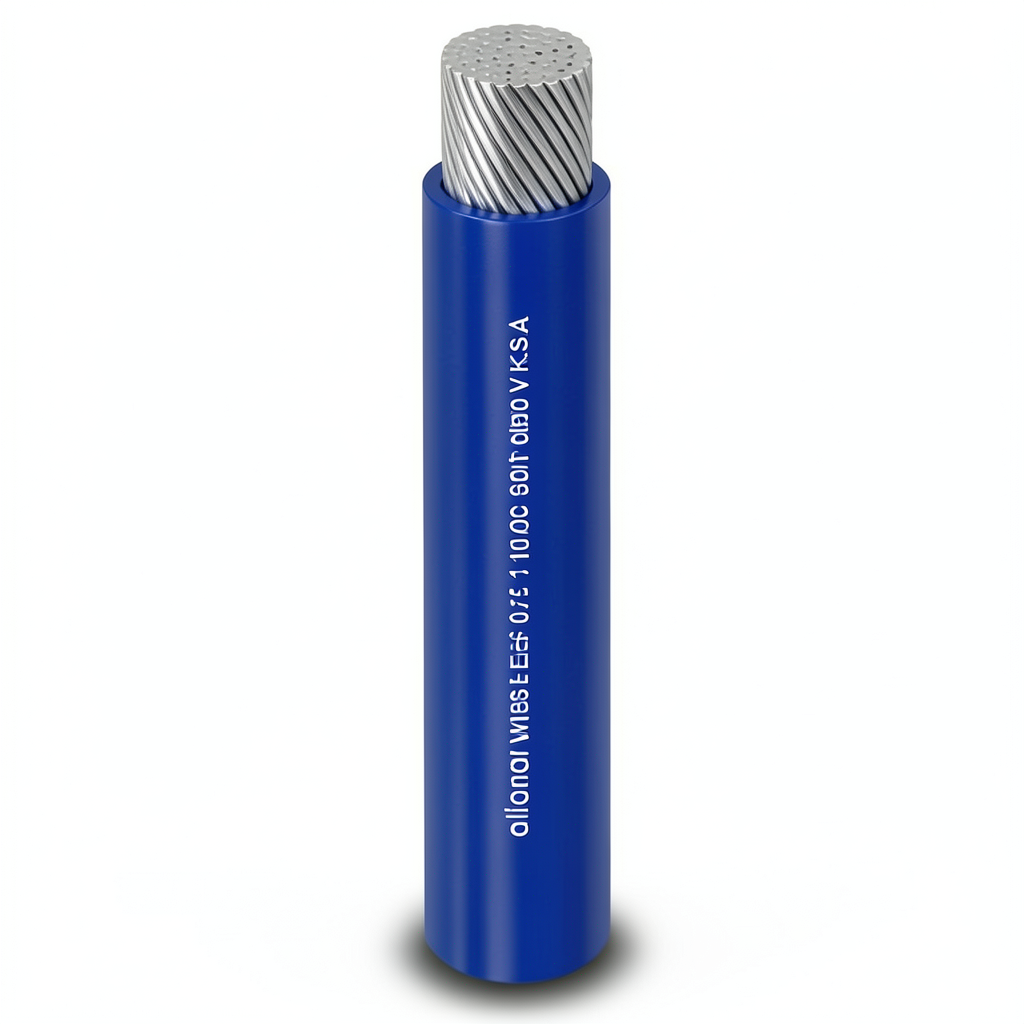 Flexible Single Electric Wire 185sq mm 600/1000 volts, Tinned Conductor, PVC Insulation, Blue Color | Al Fanar