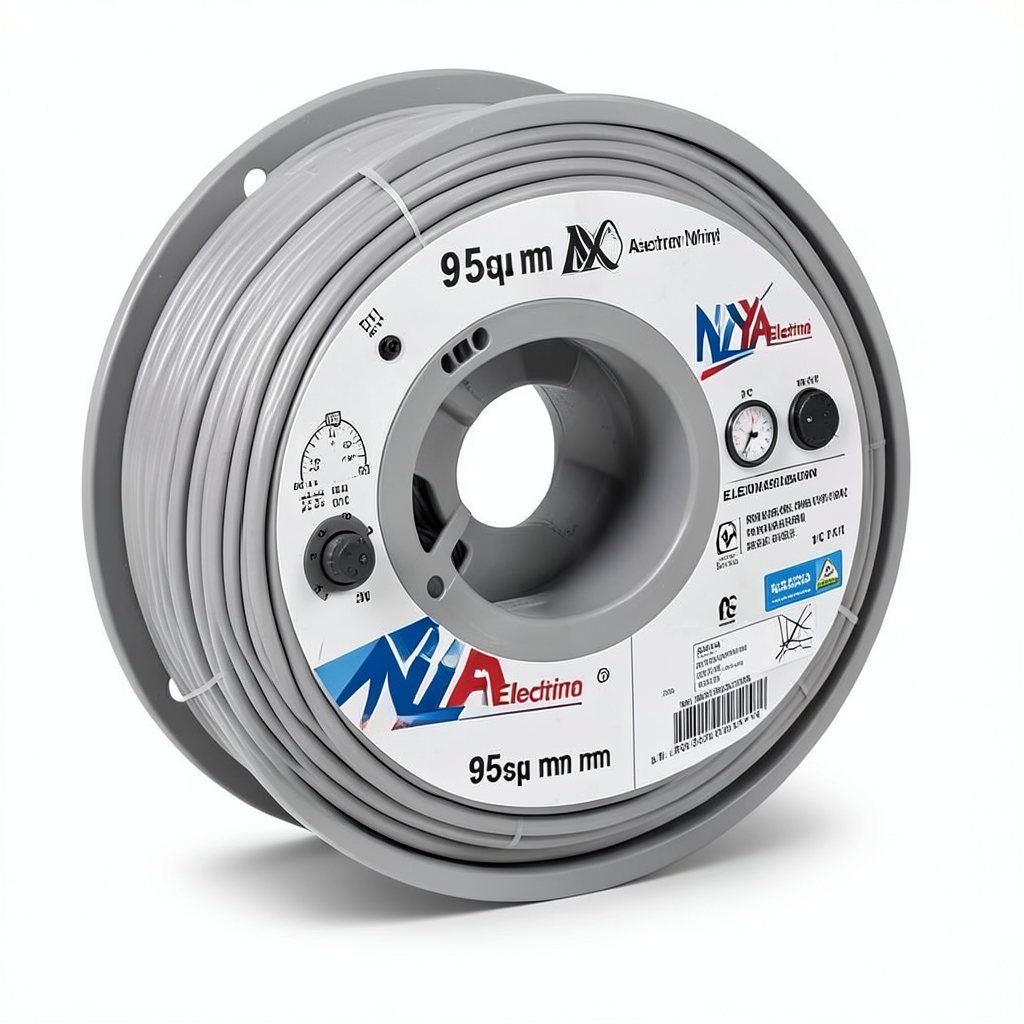 سلك كهرباء 95 ملم NYA 450/750 فولت، نحاس مجدول عزل PVC 90°C، رمادي | شركة كابلات الشرقية للصناعة