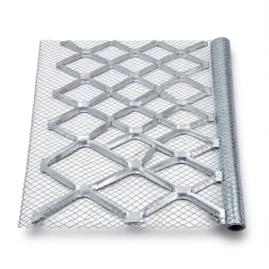 Galvanised Steel Expanded Metal Mesh Bahri 3.8 mm Thickness 2.44 m Width 3 m Length