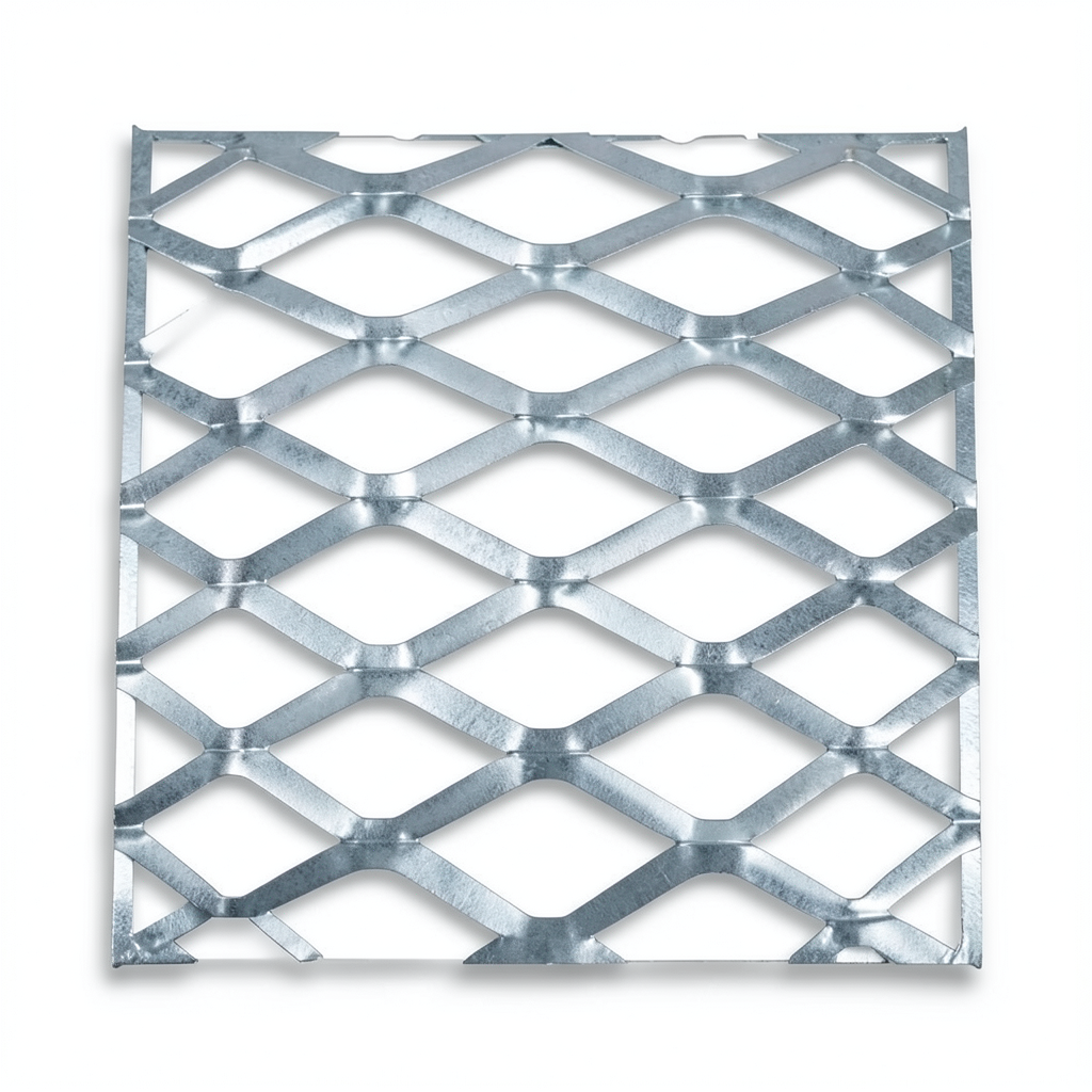 Galvanised Steel Expanded Metal Mesh Bahri Thickness 4.8 mm Width 2.44 m Length 3 m