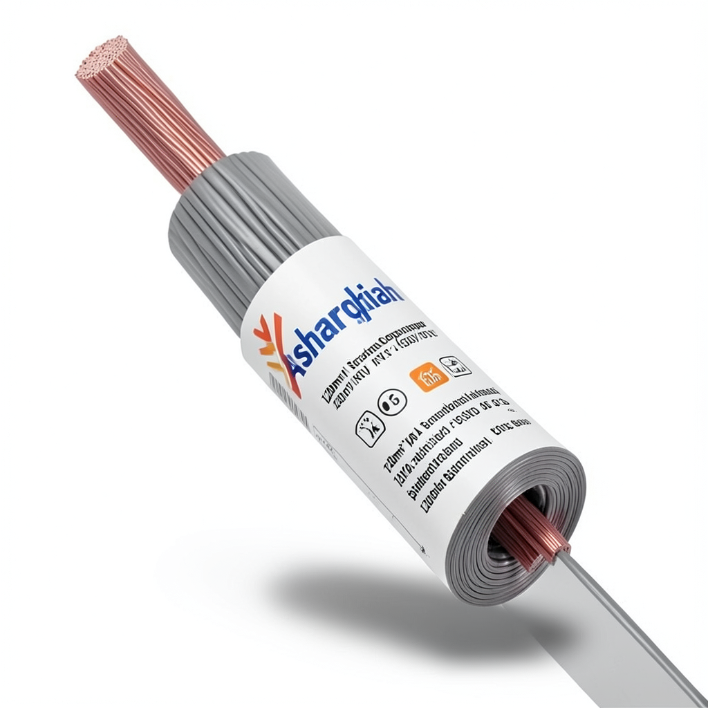 120mm² NYA Stranded Copper Wire 450/750V PVC 90°C Insulation, Gray | Asharqiyah Cables Company for Industry