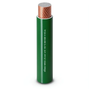Flexible Tinned Copper Single Electric Wire 0.75mm Conductor 600/1000V Green Color | Al Fanar
