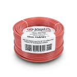 لفة سلك كهرباء 10 مم 450/750 فولت NYA، نحاس مجدول معزول PVC 90°C، احمر | شركة كابلات الشرقية للصناعة