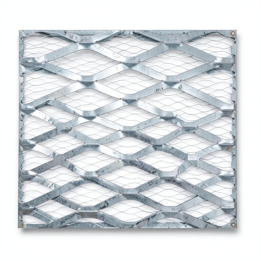 Galvanised Steel Expanded Metal Mesh Bahri Thickness 6 mm Width 2.44 meter Length 3 meter