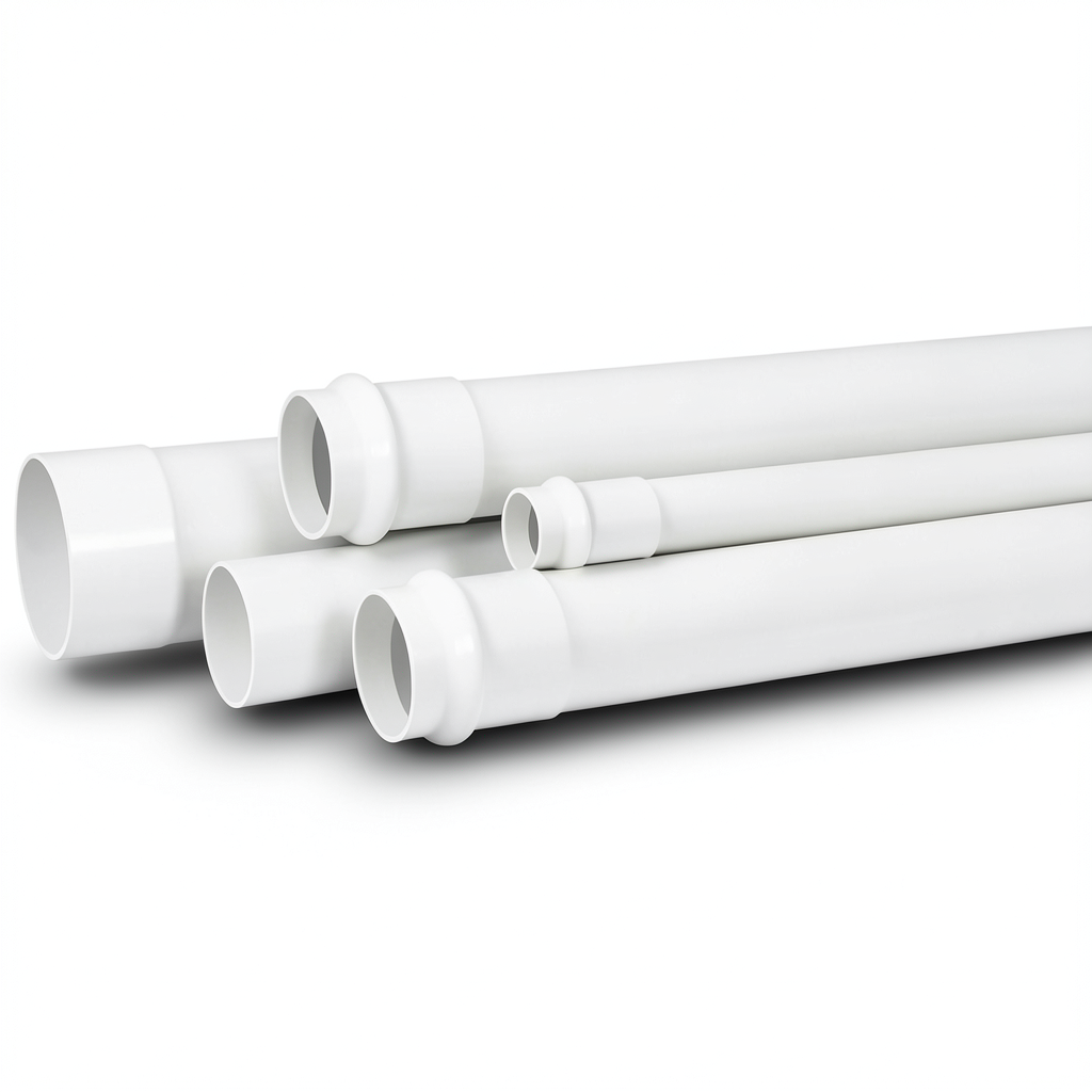 مواسير UPVC لأنظمة الصرف الصحي ضغط 20 بار مقاس 32 ملم سمك 2.9 ملم لون أبيض