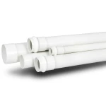 UPVC Plastic Pipe for Sewerage Systems PN 20 Bar Size 40 mm Thickness 3.7 mm White Color