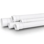 UPVC Pipe for Sewerage Systems PN 20 Bar Size 50 mm Thickness 4.6 mm White Color