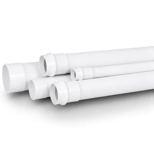 أنابيب UPVC لأنظمة الصرف الصحي ضغط 20 بار مقاس 50 ملم سماكة 4.6 ملم لون أبيض