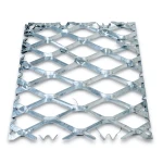 Galvanised Steel Expanded Metal Mesh Bahri 3 mm Thickness 2.44m Width 4m Length