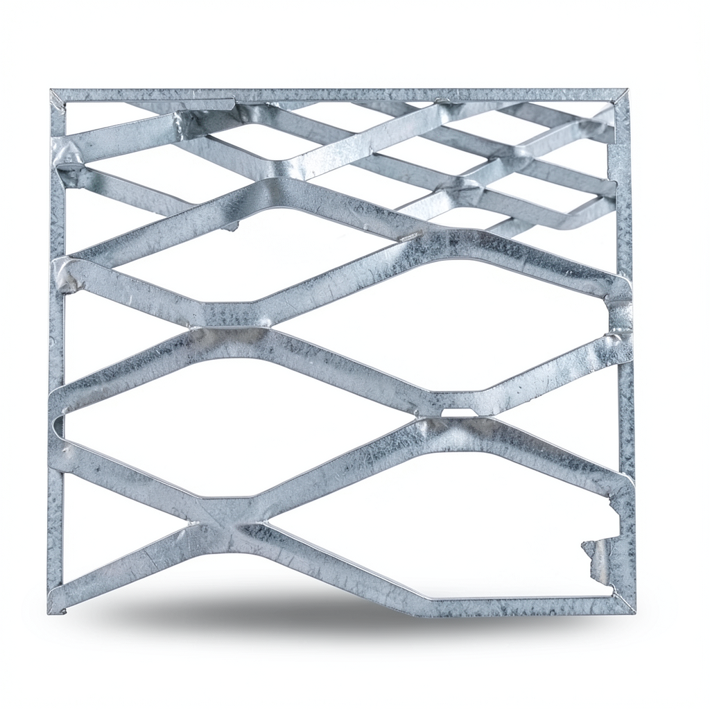 Galvanised Steel Expanded Metal Mesh Bahri Thickness 3.8 mm Width 2.44 m Length 4 m