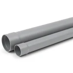 UPVC Plastic Pipe PN 15 Bar Size 1 inch Thickness 2.8 mm Gray Color