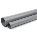 UPVC Plastic Pipe PN 15 Bar Size 1 ½ inch Thickness 3.7 mm Grey Color