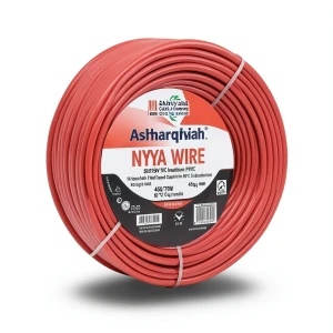 سلك 16 ملي NYA 450/750 فولت، نحاس مجدول عزل PVC 90°C، احمر | شركة كابلات الشرقية للصناعة