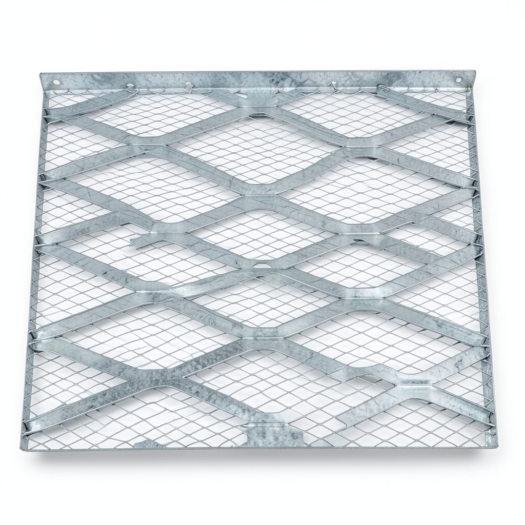 Galvanised Steel Expanded Metal Mesh Bahri 3 mm Thickness 2.44 m Width 5 m Length
