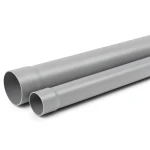 UPVC Pipe for Sewerage Systems PN 20 Bar Size 50 mm Thickness 4.6 mm Gray Color