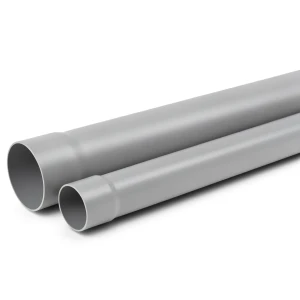 أنابيب UPVC لأنظمة الصرف الصحي ضغط 20 بار مقاس 50 mm سمك 4.6 mm لون رمادي