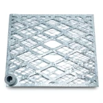 Galvanised Steel Expanded Metal Mesh Bahri 3.8 mm Thickness 2.44 m Width 5 m Length