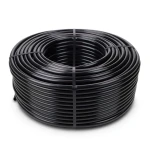 لفة أنابيب HDPE ضغط 12.5 بار PE 80 قطر 16 مم سمك 1.8 مم لون أسود