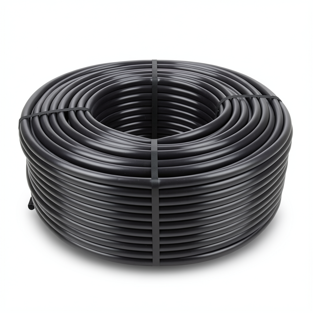 HDPE Coil Pipe Nominal Pressure 4 Bar PE 80 Size 50 mm SDR 33 Black