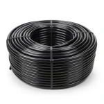 لفة أنابيب بلاستيك HDPE ضغط اسمي 12.5 بار PE 80 قطر خارجي 20 مم سمك 2.3 مم لون أسود