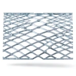 Galvanised Steel Expanded Metal Mesh Bahri Thickness 5.8 mm Width 2.44 m Length 5 m