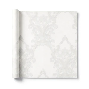 ورق جدران تصميم كلاسيك مقاس 10 م×1.06 م لون اوف وايت موديل 41332