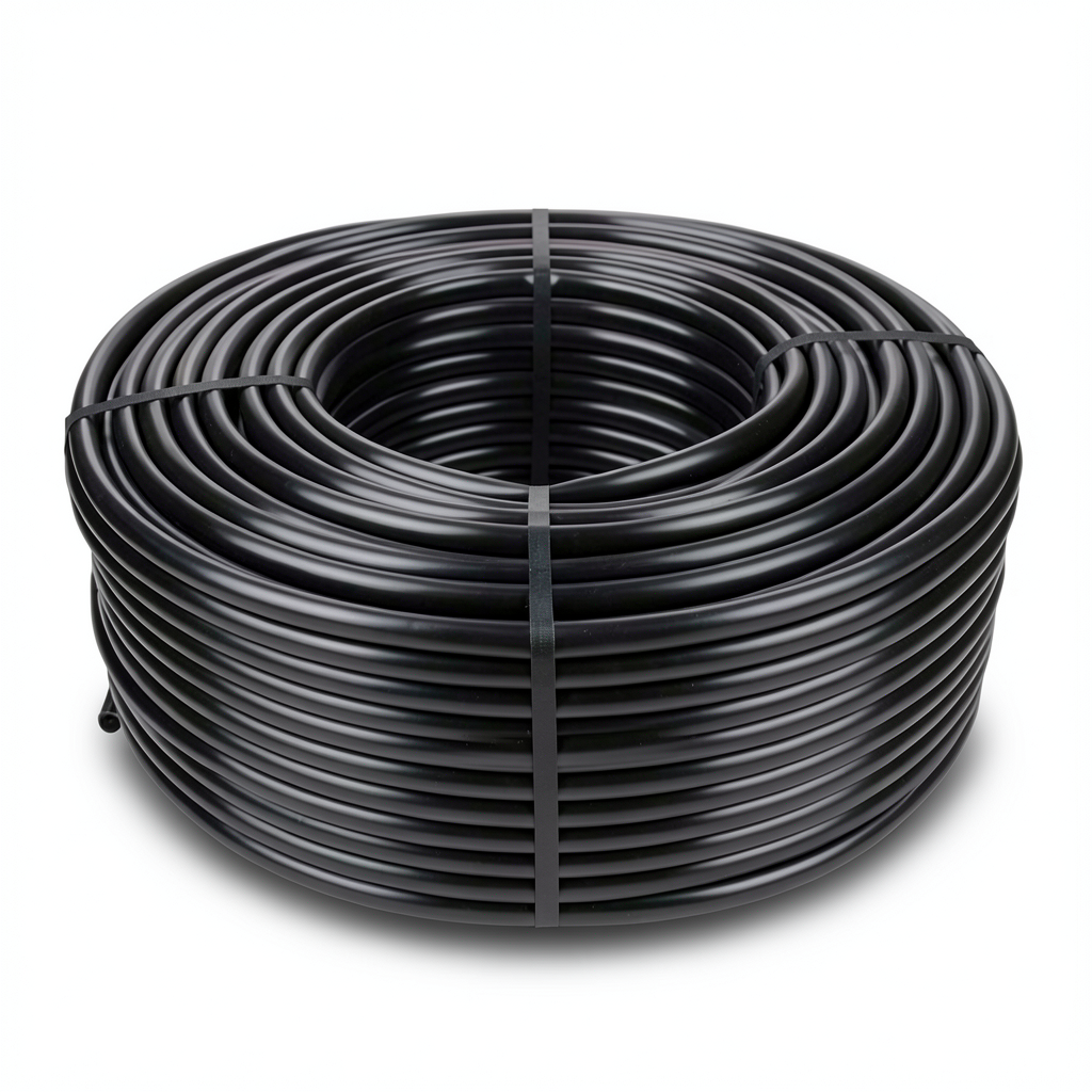 لفة أنابيب بلاستيك HDPE ضغط 4 بار PE 80 قطر خارجي 63 ملم SDR 33 لون أسود