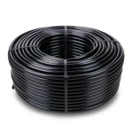 لفة أنابيب HDPE ضغط 12.5 بار PE 80 قطر 16 مم سمك 1.8 مم لون أسود