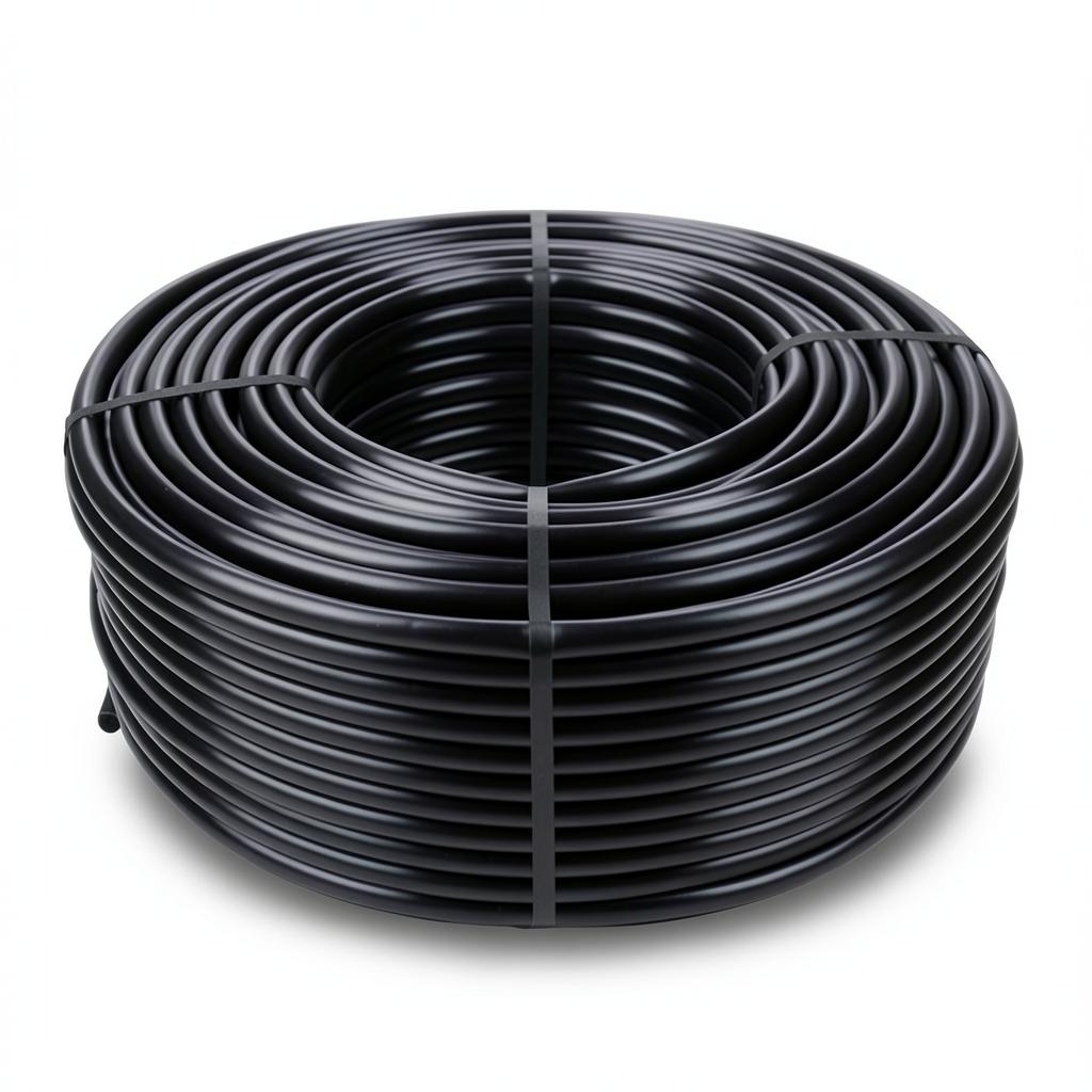 HDPE Coil Pipe Pressure 12.5 Bar PE 80 Size 16 mm Thickness 1.8 mm Black