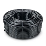 لفة أنابيب بلاستيك HDPE ضغط اسمي 12.5 بار PE 80 قطر خارجي 20 مم سمك 2.3 مم لون أسود