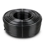 لفة أنابيب HDPE ضغط 4 بار PE 80 قطر 75 مم SDR 33 لون أسود