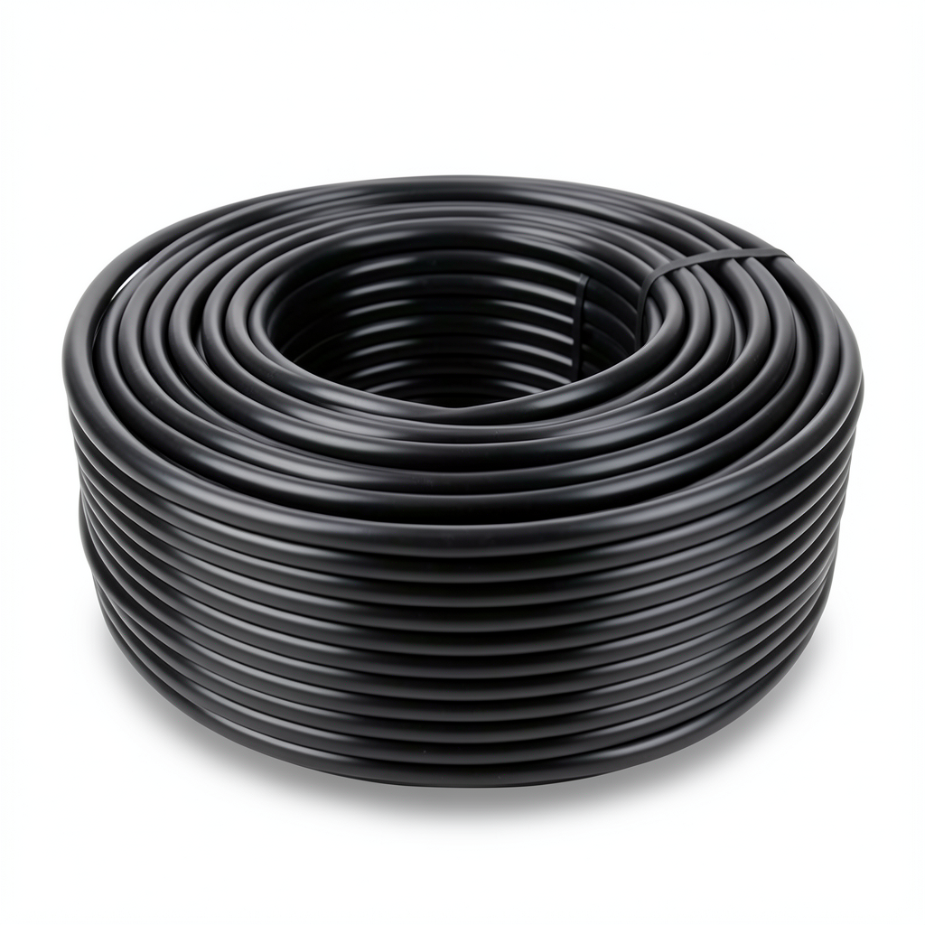 لفة أنابيب HDPE ضغط 4 بار PE 80 قطر 50 مم SDR 33 لون أسود