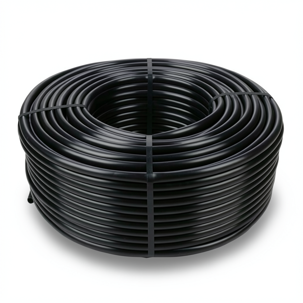 لفة أنابيب بلاستيك HDPE ضغط 4 بار PE 80 قطر خارجي 63 ملم SDR 33 لون أسود