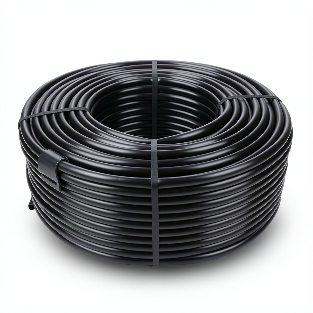 HDPE Coil Pipe 12.5 Bar Pressure PE 80, 32 mm OD, 3.6 mm Thickness, Black
