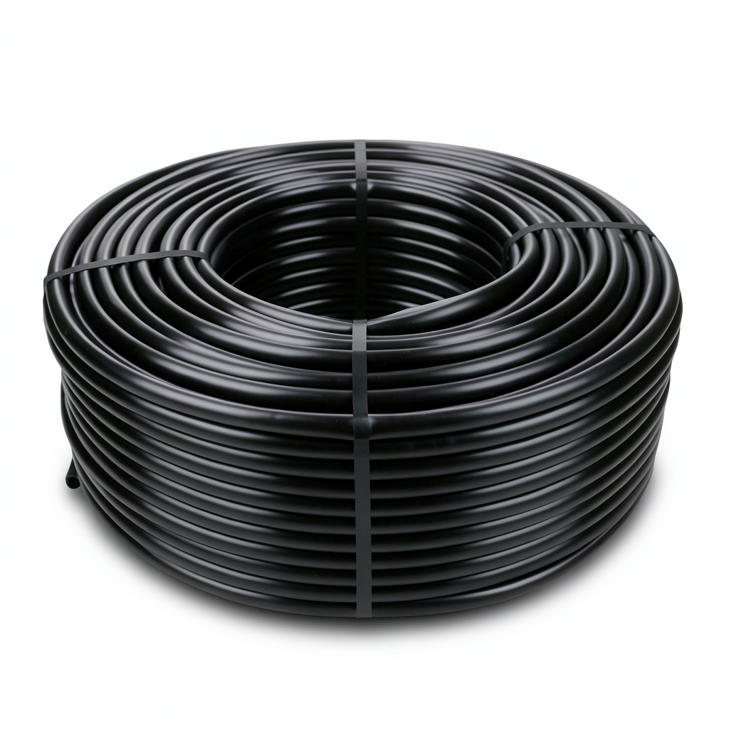 HDPE Coil Pipe 12.5 Bar Pressure PE 80, 40 mm OD, 4.5 mm Thickness, Black