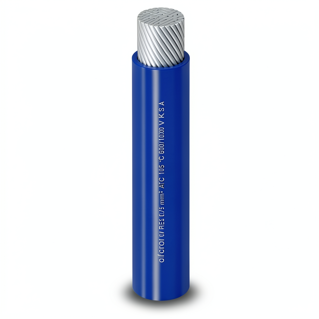 Flexible Single Electric Wire 35sq mm 600/1000 volts PVC Insulation Blue | Al Fanar