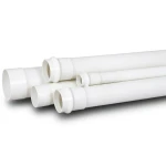 UPVC Plastic Pipe for Sewerage Systems PN 20 Bar Size 63 mm Thickness 5.8 mm White Color