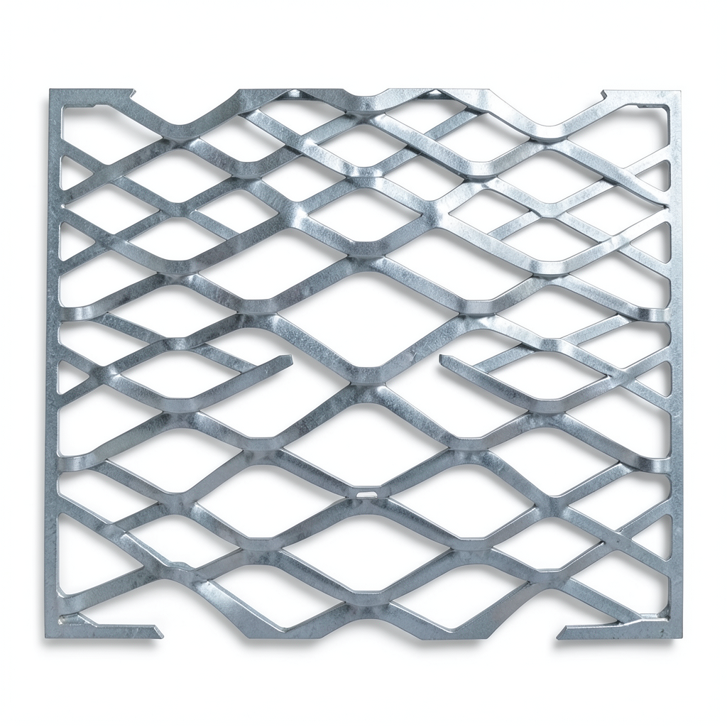 Galvanised Steel Expanded Metal Mesh Bahri 3.8 mm Thickness 2.44 m Width 3 m Length