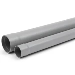 UPVC Plastic Pipe PN 15 Bar Size 1 inch Thickness 2.8 mm Gray Color
